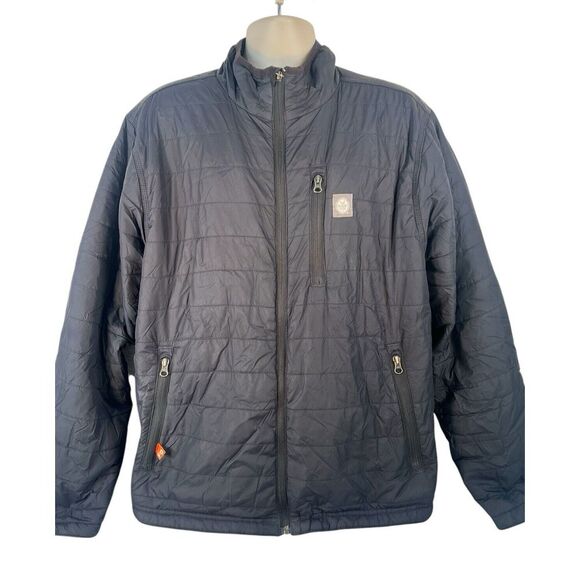 FLIGHT OUTFITERS‎ softshell lightweight puffer jacket mens sz XL black - Picture 1 of 8